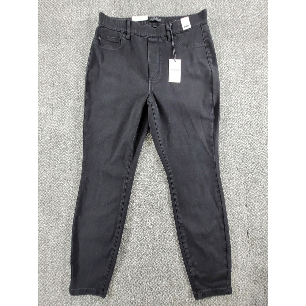 Judy Blue Pull On Skinny High Waist Womens Black Jeans Size 14W Stretch NWT